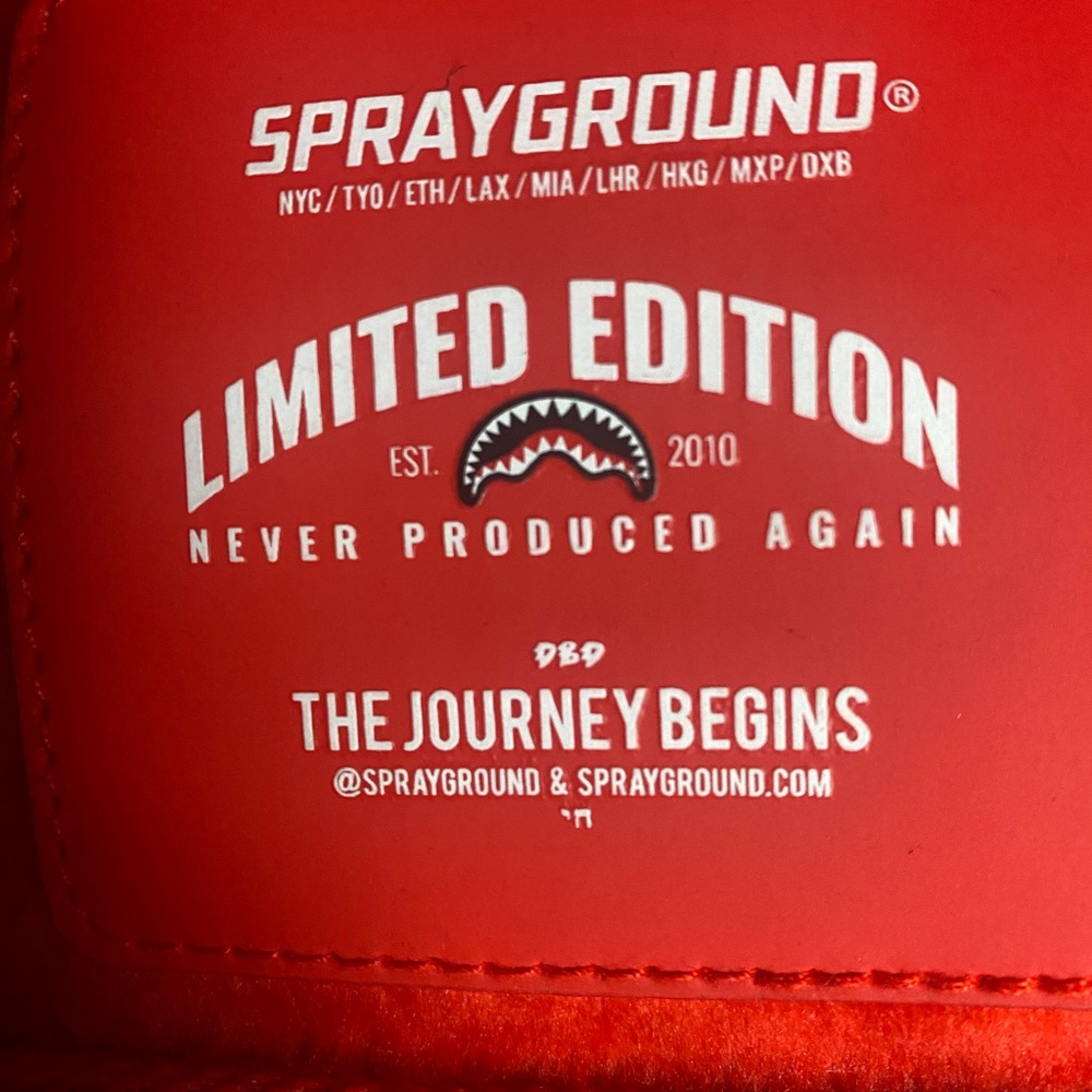 Sprayground Red Ranger Helmet Backpack - Picture 4 of 7
